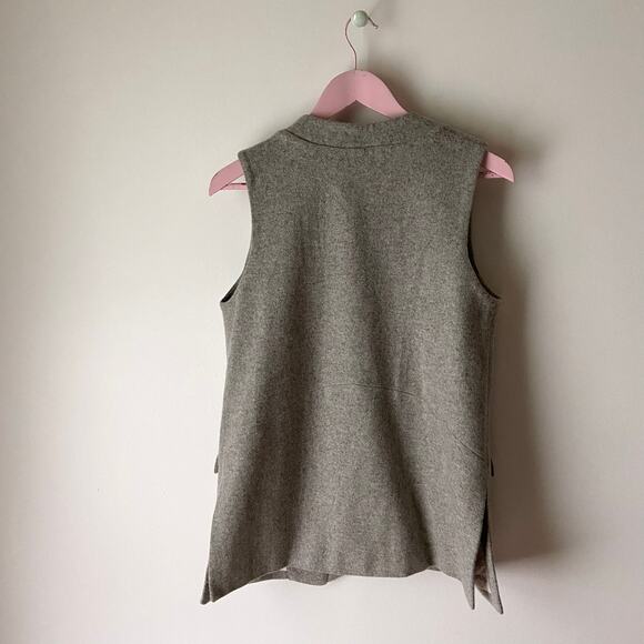 Elevenses Anthropologie Wool Blend Vest Size Small - Picture 2 of 6